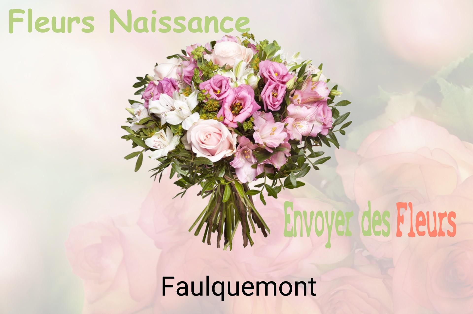 Bouquet de fleurs de naissance livré à Faulquemont