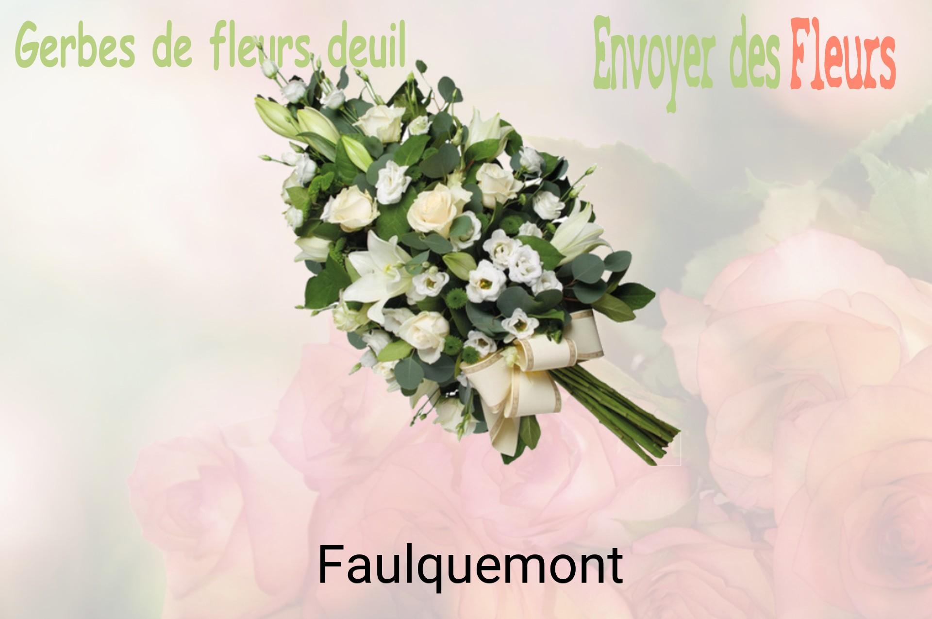 Gerbe de fleurs de deuil livrée à Faulquemont